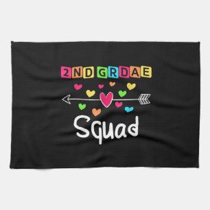 2nd grade Teacher Shirts School Team Second Grade Tea Towel