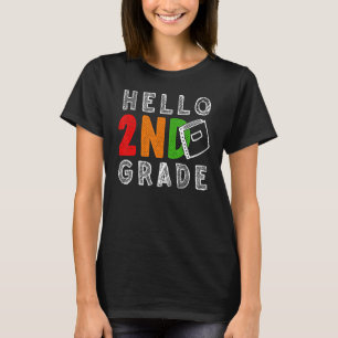 2nd Grade Teacher Student Back To School Hello Sec T-Shirt