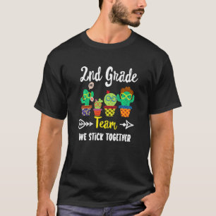 2nd Grade Team  Cactus Crew 2nd Grade Teacher Squa T-Shirt