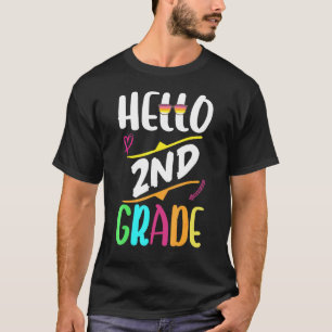 2nd grade team Hello second grade teacher boys gir T-Shirt