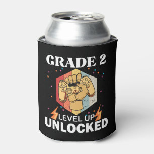 2nd Grade Unlocked Level Up Back To School First Can Cooler