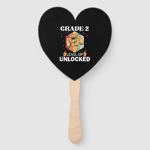 2nd Grade Unlocked Level Up Back To School First Hand Fan