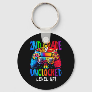 2nd Grade Unlocked Level Up Video Gamer Ck To Scho Key Ring