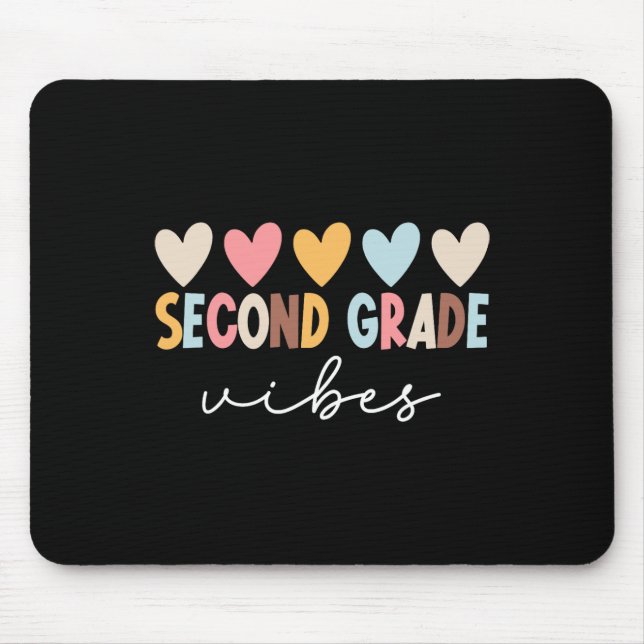 2nd Grade Vibes First Day Of School Welcome Ck To  Mouse Mat (Front)