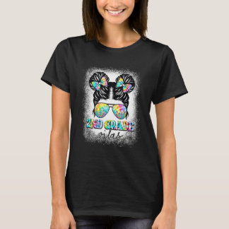 2nd Grade Vibes Messy Hair Bun Girl Back To School T-Shirt
