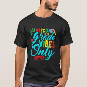 2nd Grade Vibes Teachers Boys Girls Back To Schoo T-Shirt