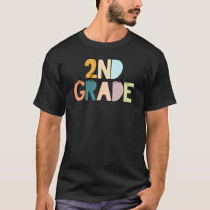 2nd Grade Vintage Teacher Team Second Grade Squad T-Shirt