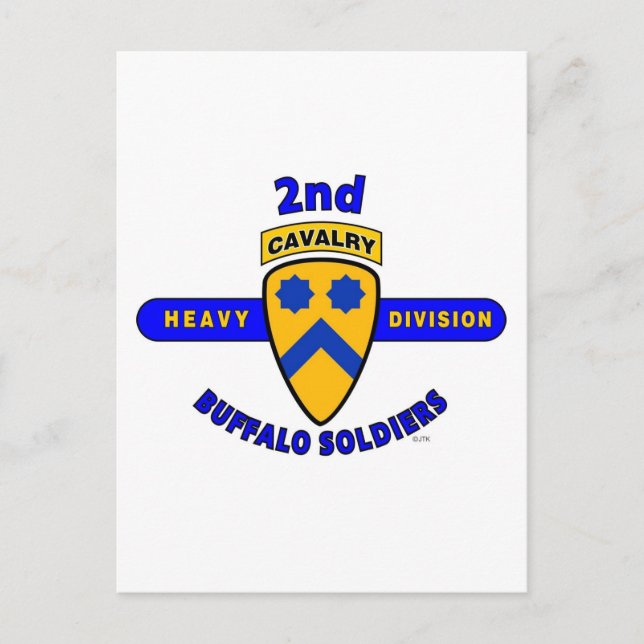 2ND HEAVY CAVALRY DIVISION "BUFFALO SOLDIERS" POSTCARD (Front)