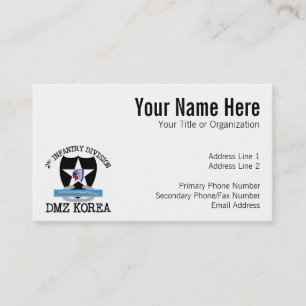 2nd ID Korea DMZ Vet with CIB Business Card