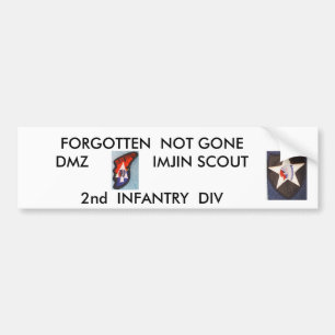 2nd Inf Div Imjin Scout Bumper Sticker