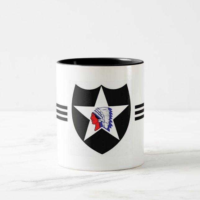 2nd Infantry Div. - Army Two-Tone Coffee Mug (Center)