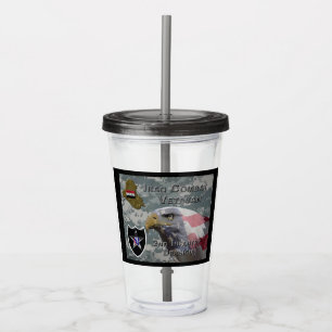 2nd Infantry Div Iraq Combat Veteran Acrylic Tumbl Tumbler