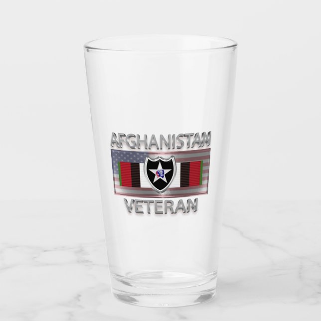 2nd Infantry Division Afghanistan Veteran Glass (Front)