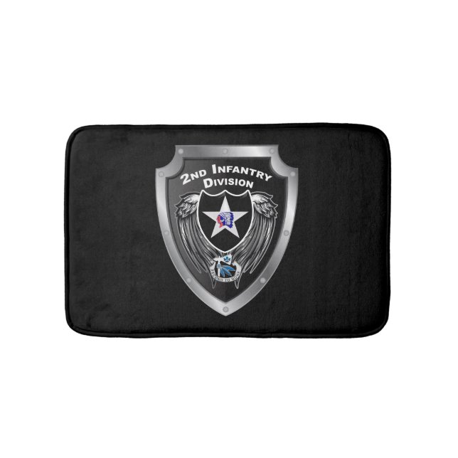 2nd Infantry Division  Bath Mat (Front)
