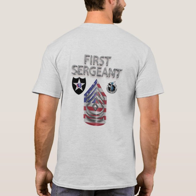 2nd Infantry Division First Sergeant T-Shirt (Back)