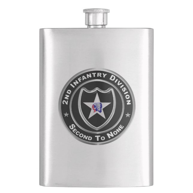 2nd Infantry Division  Hip Flask (Front)