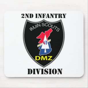 2nd Infantry Division - Imjin Scouts With Text Mouse Mat