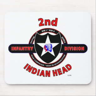 2ND INFANTRY DIVISION "INDIAN HEAD" MOUSE MAT