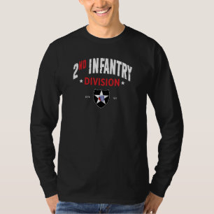 2nd Infantry Division "Indianhead" Distressed Long T-Shirt