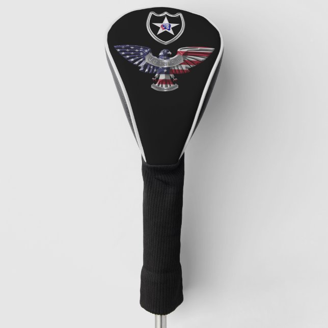 2nd Infantry Division “Indianhead Division” Golf Head Cover (Front)