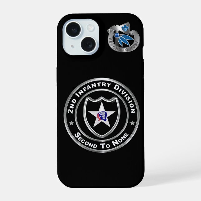 2nd Infantry Division  iPhone 15 Case (Back)