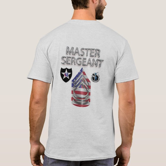 2nd Infantry Division Master Sergeant T-Shirt (Back)