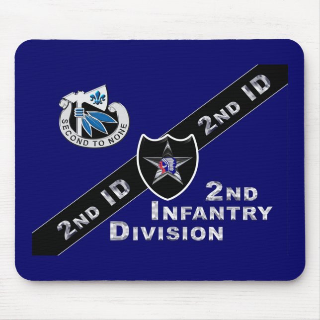 2nd Infantry Division  Mouse Mat (Front)
