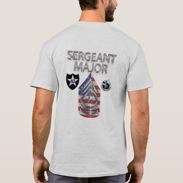 2nd Infantry Division Sergeant Major T-Shirt (Back)