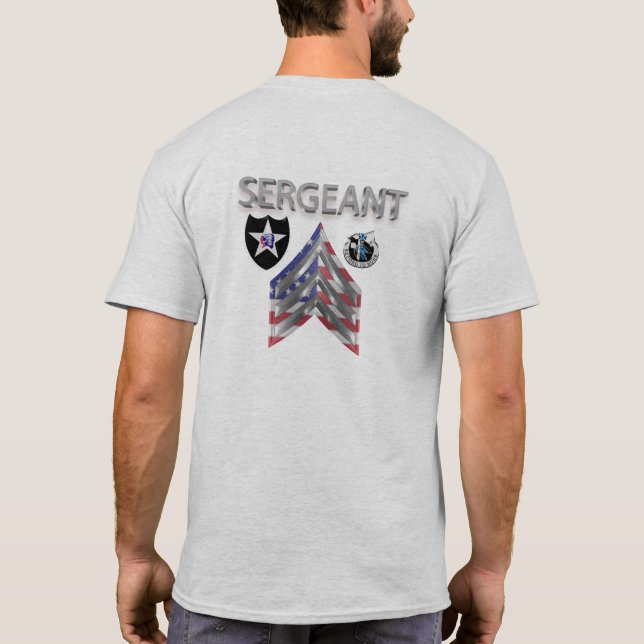 2nd Infantry Division Sergeant T-Shirt (Back)