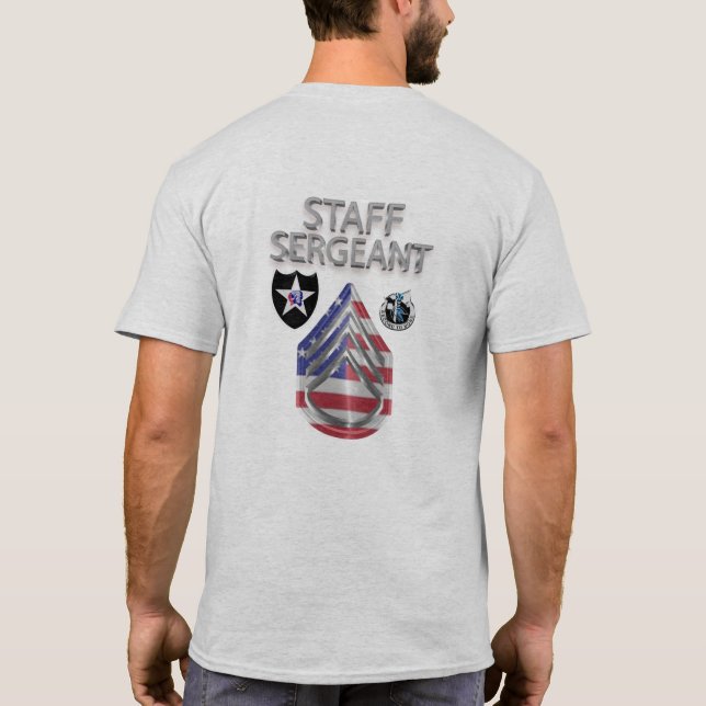 2nd Infantry Division Staff Sergeant T-Shirt (Back)