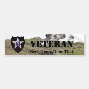 2nd infantry division veterans bumper sticker