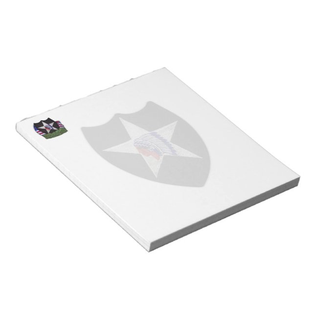 2nd infantry division veterans patch Notepad (Angled)