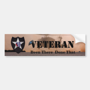 2nd infantry veterans vets patch bumper sticker