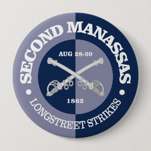 2nd Manassas (B&G) 10 Cm Round Badge