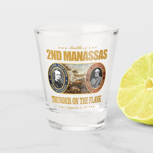 2nd Manassas (FH2) Shot Glass (Front)