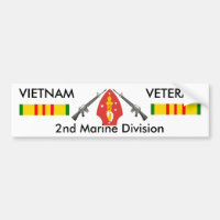 2nd Marine Div bumper sticker
