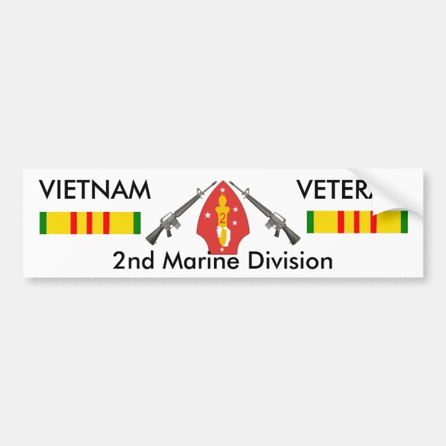 2nd Marine Div bumper sticker (Front)