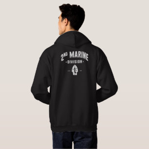 2nd Marine Division Silent Second Grunge Hoodie