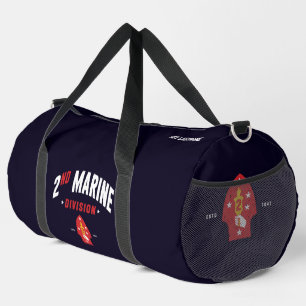 2nd Marine Division "The Silent Second" Custom Duffle Bag