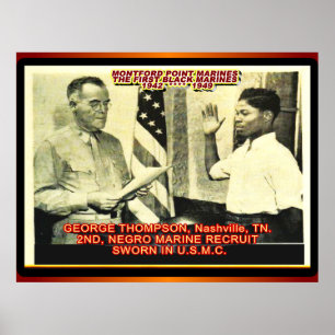 2ND NEGRO MARINE RECRUIT 1942 POSTER