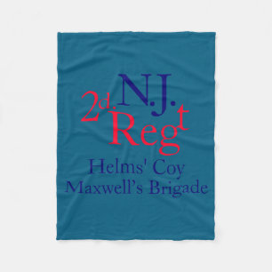 2nd New Jersey Regiment  Fleece Blanket