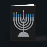 2nd Night of Hanukkah Glitter Card<br><div class="desc">Hanukkah 2022 will begin in the evening of Sunday 18 December and ends in the evening of Monday 26 December</div>
