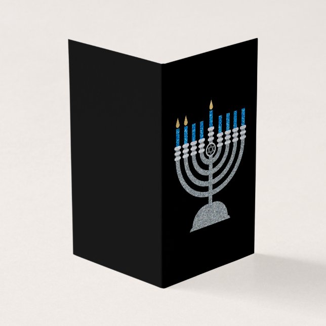 2nd Night of Hanukkah Glitter Cards 25pk (Outside)