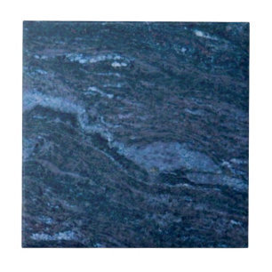 2nd of 2 Rich Blue Faux Granite Reproduction Tile