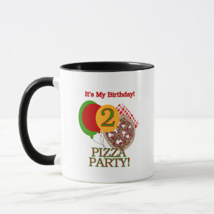 2nd Pizza Party Birthday Tshirts and Gifts Mug