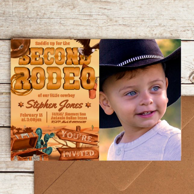 2nd Rodeo Landscape Invitation with Picture (Creator Uploaded)