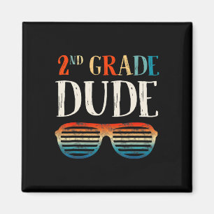 2nd Second Grade Dude Sungles Back To School Boys Magnet