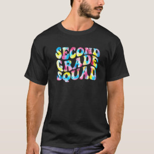 2nd Second Grade Squad Teacher Back To School Retr T-Shirt