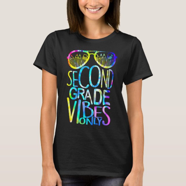 2nd Second Grade Vibes Only Back To School Team Te T-Shirt (Front)