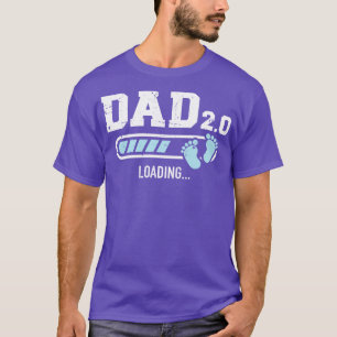 2nd second time Dad loading bar baby announcement T-Shirt